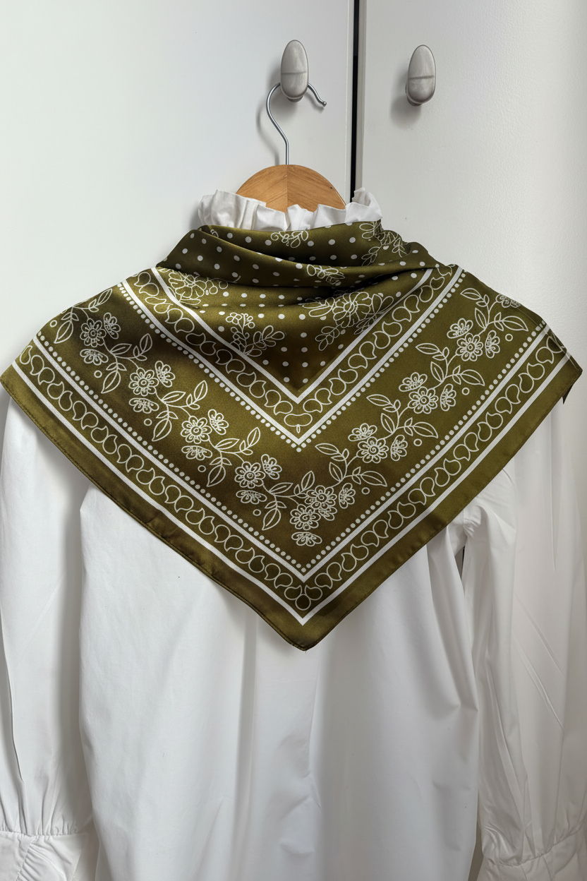 Foulard olive