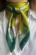 Foulard Bohème - Vert floral