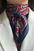 Foulard Bohème - Marine & Rouge