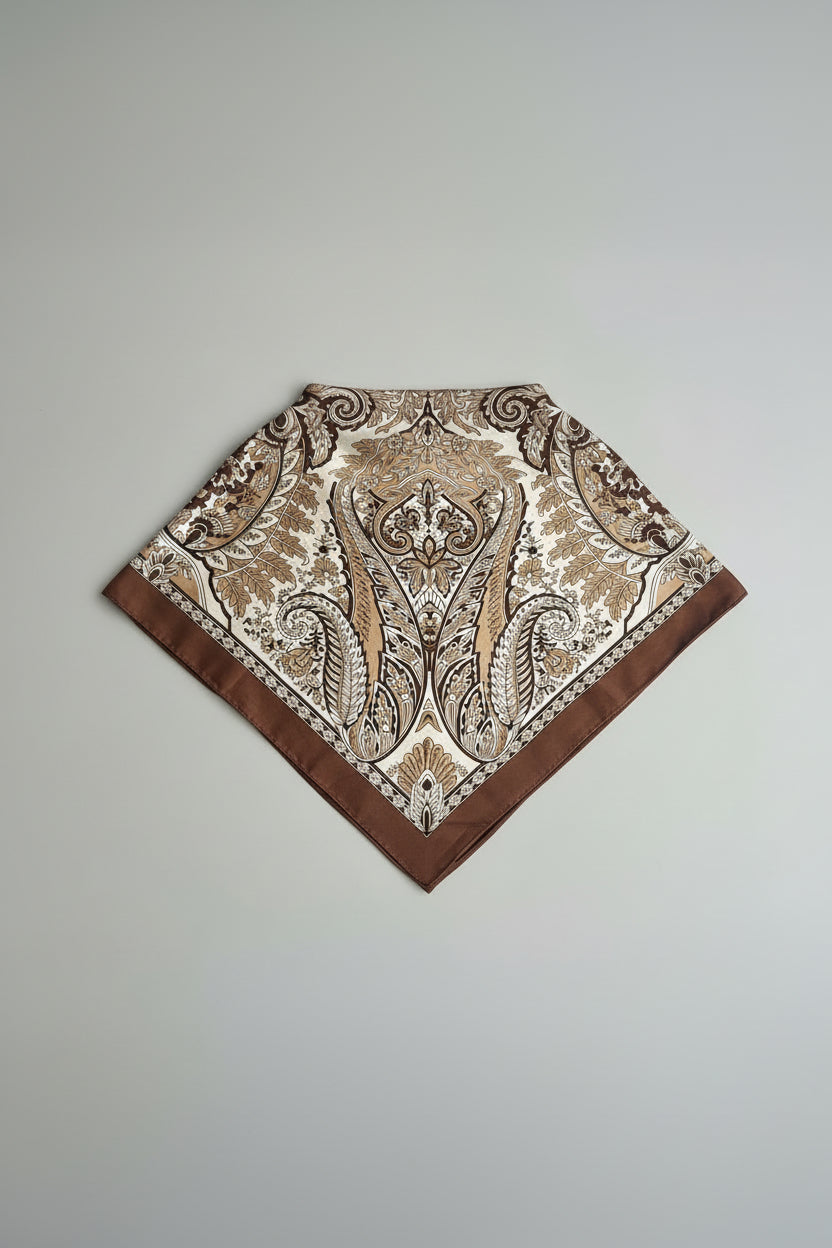 Foulard Bohème - Marron glacé