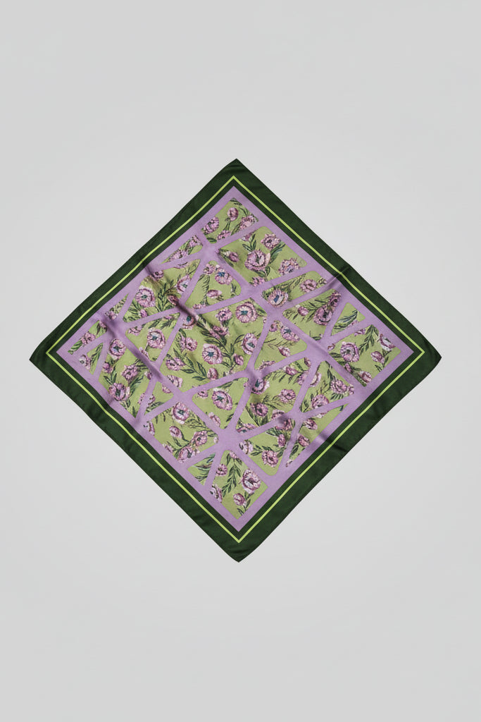 Foulard Bohème - Lila & Vert