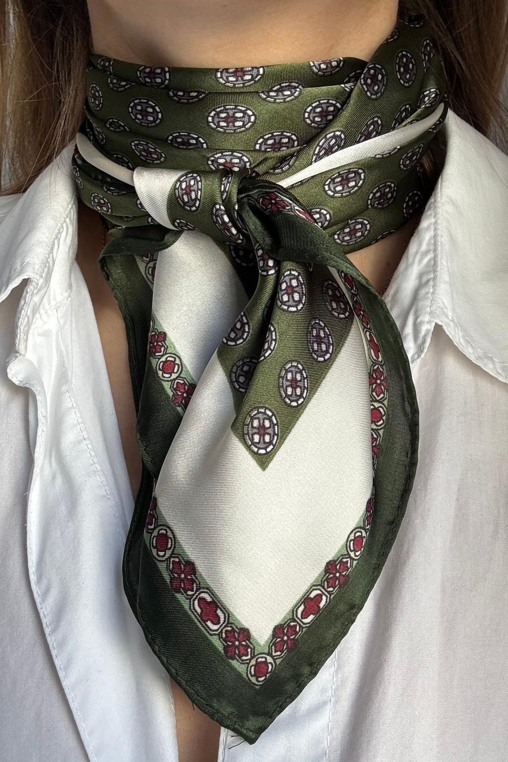 Foulard Bohème - Vert sapin